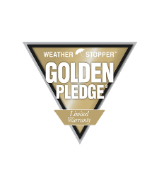 Weather Stopper Golden Pledge Limited warranty Logo